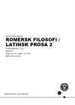 Romersk filosofi / Latinsk prosa 2 FS26